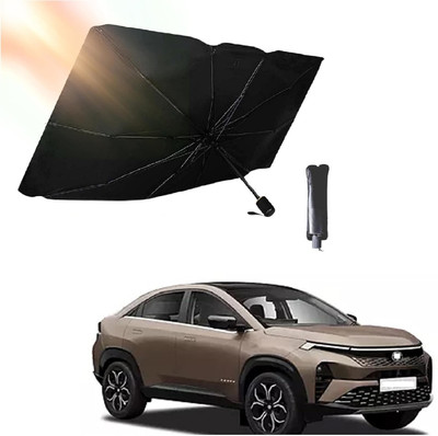 ROSHNEER ENTERPRISES Windshield Sun Shade For Tata 1 Series(Black, Silver)