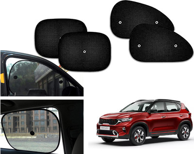 PEEPS STORE Side Window Sun Shade For Kia Sonet(Black)