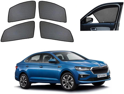 AuTO ADDiCT Side Window Sun Shade For Skoda(Black)