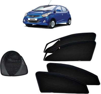 Magnetic Rear Window Sun Shade For Hyundai Eon(Black)