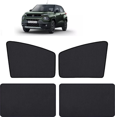Auto Hub Side Window Sun Shade For Tata Punch(Black)