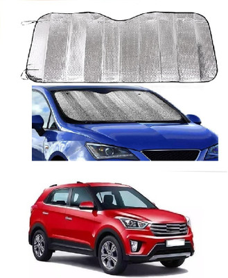 ROSHNEER ENTERPRISES Windshield Sun Shade For Hyundai Creta(Silver)