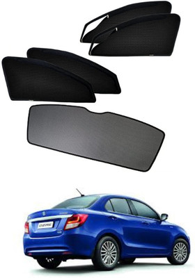 RAKRISH Rear Window, Side Window Sun Shade For Maruti Suzuki Swift Dzire(Black)