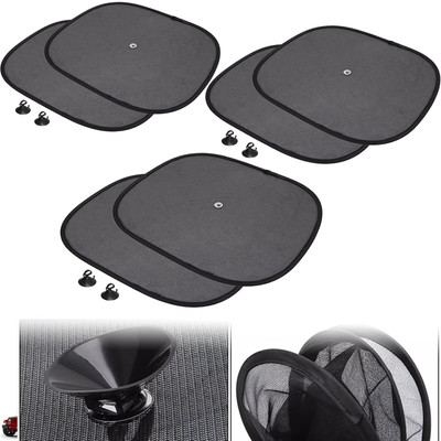Pious Side Window Sun Shade For Mahindra Marshal, Universal For Car(Black)
