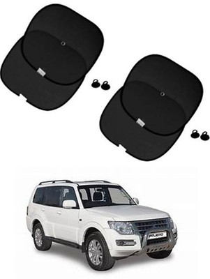 FKOK Side Window Sun Shade For Universal For Car Pajero(Black)