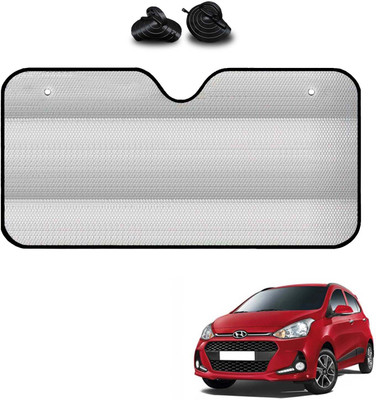 COSMOGEAR Windshield, Dashboard, Rear Window Sun Shade For Hyundai Grand i10(Silver)
