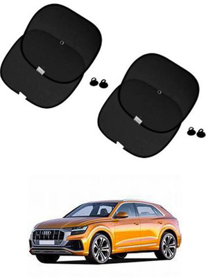 FKOK Side Window Sun Shade For Audi Universal For Car(Black)