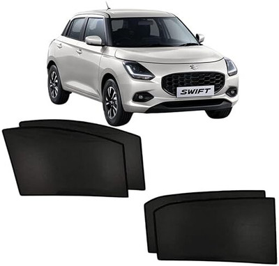 Hoodinter Side Window Sun Shade For Maruti Suzuki Swift(Black)