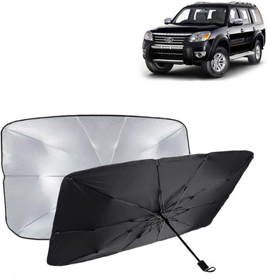 Kingsway Dashboard, Windshield Sun Shade For Ford Endeavour(Black, Silver)