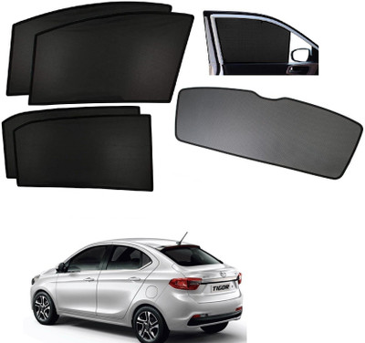 AuTO ADDiCT Side Window, Rear Window Sun Shade For Tata Tigor(Black)