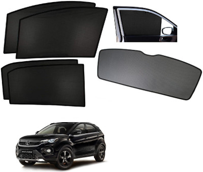 AuTO ADDiCT Side Window, Rear Window Sun Shade For Tata Nexon(Black)