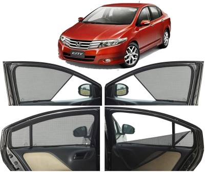 DreamRow Side Window Sun Shade For Honda City(Black)