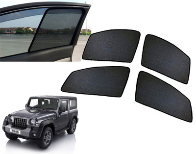 AUTO PEARL Side Window Sun Shade For Mahindra Thar(Black)
