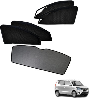 GRABIKA Rear Window, Side Window Sun Shade For Maruti Suzuki WagonR(Black)