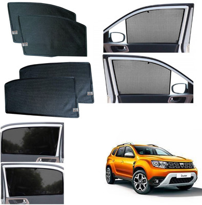 WolkomHome Side Window Sun Shade For Renault Duster(Black)