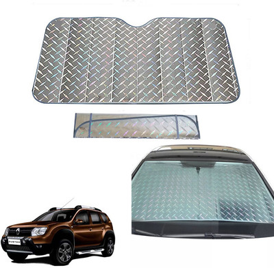 AUTO PEARL Dashboard, Windshield Sun Shade For Renault Duster(Grey)