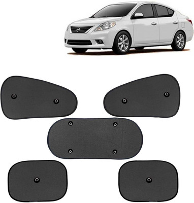 Kingsway Side Window, Rear Window, Windshield Sun Shade For Nissan Sunny(Black)