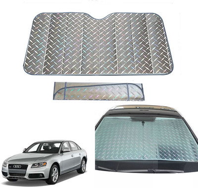 AUTO PEARL Dashboard, Windshield Sun Shade For Audi A4(Grey)