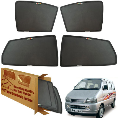 WolkomHome Side Window Sun Shade For Maruti Suzuki Versa(Black)