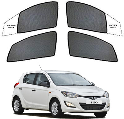Magnetic Rear Window Sun Shade For Hyundai i20(Black)