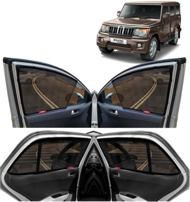 Kingsway Side Window, Rear Window Sun Shade For Mahindra Bolero(Black)