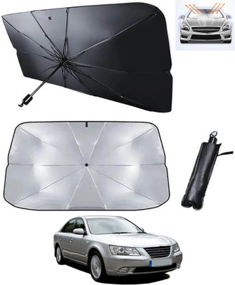 RKPSP Windshield Sun Shade For Hyundai Elantra(Silver, Black)