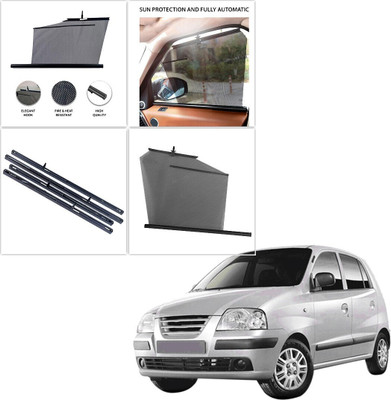 SS FOR YOUR SMART NEEDS Side Window Sun Shade For Hyundai Santro Xing(Black)