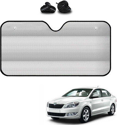 COSMOGEAR Windshield, Dashboard, Rear Window Sun Shade For Skoda Rapid(Silver)