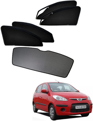 RAKRISH Rear Window, Side Window Sun Shade For Hyundai i10(Black)