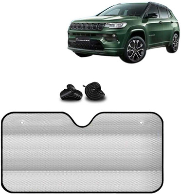 Kingsway Windshield, Dashboard, Rear Window Sun Shade For Jeep Compass(Silver)