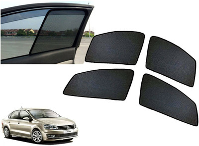AUTO PEARL Side Window Sun Shade For Volkswagen Vento(Black)