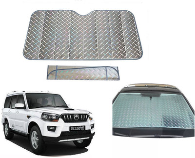 AUTO PEARL Dashboard, Windshield Sun Shade For Mahindra Scorpio(Grey)