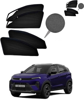 RAKRISH Rear Window, Side Window Sun Shade For Tata Nexon EV(Black)