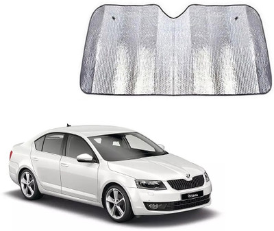 SPREADX Windshield Sun Shade For Skoda Octavia(Silver)