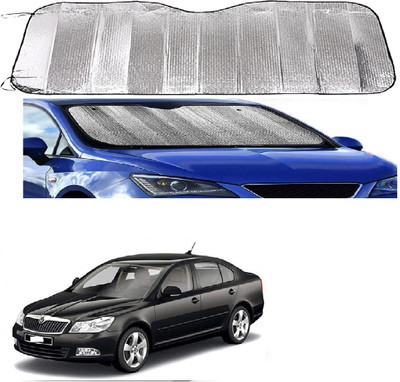ROSHNEER ENTERPRISES Windshield Sun Shade For Skoda Laura(Silver)