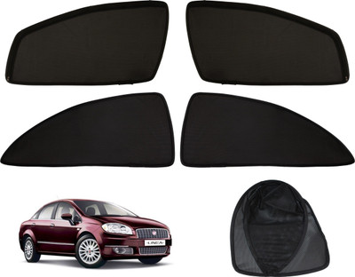 MAGNET Side Window Sun Shade For Fiat Linea(Black)