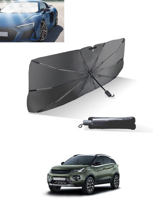 MATIES Windshield Sun Shade For Tata Universal For Car(Black, Silver)