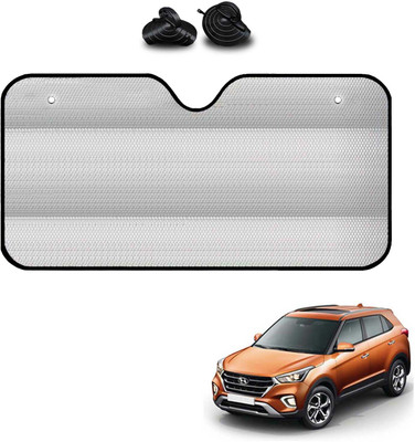 COSMOGEAR Windshield, Dashboard, Rear Window Sun Shade For Hyundai Creta(Silver)