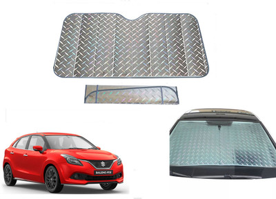 AUTO PEARL Dashboard, Windshield Sun Shade For Maruti Suzuki Baleno(Grey)
