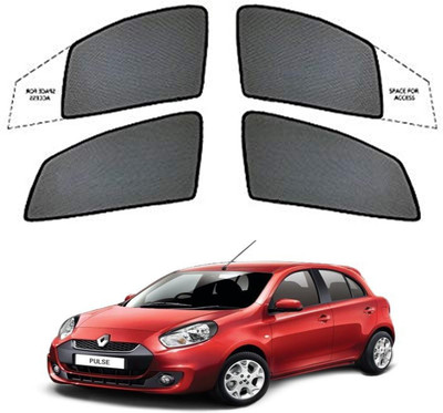Magnetic Rear Window Sun Shade For Renault Pulse(Black)