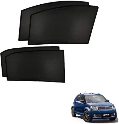 RAKRISH Side Window, Rear Window Sun Shade For Maruti Suzuki Ignis(Black)