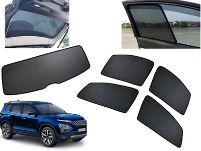 AUTO PEARL Side Window, Rear Window Sun Shade For Tata Safari(Black)