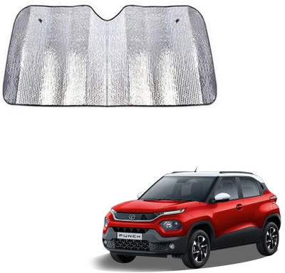 SPREADX Windshield Sun Shade For Tata Punch(Silver)