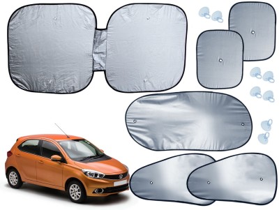 AUTO PEARL Windshield Sun Shade For Tata Tiago(Silver, Black)