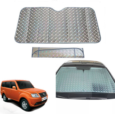 AUTO PEARL Dashboard, Windshield Sun Shade For Tata Grand Dicor(Grey)