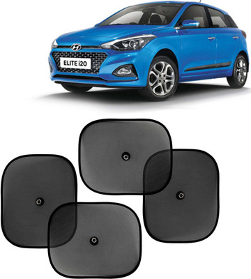 Kingsway Side Window, Rear Window, Windshield Sun Shade For Hyundai Elite i20(Black)
