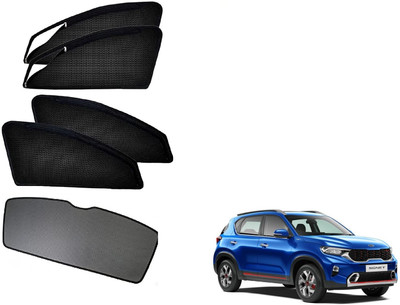 KOZDIKO Side Window, Rear Window Sun Shade For Kia Sonet(Black)