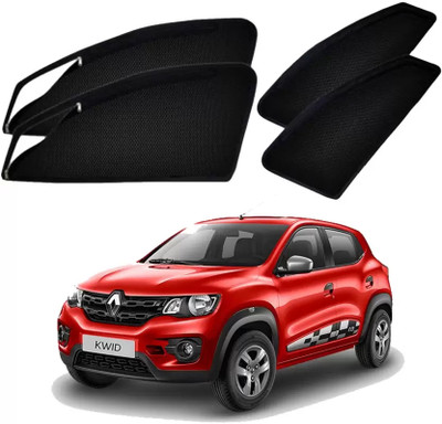 G ILIKA Rear Window, Side Window Sun Shade For Renault Kwid(Black)