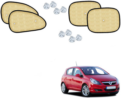 Automotive Prist Side Window Sun Shade For Opel Corsa(Beige)