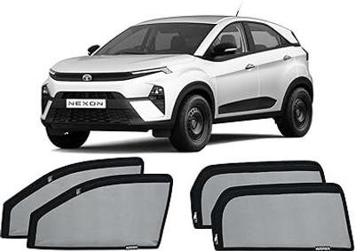 AUTOFIXER Side Window Sun Shade For Tata Nexon(Black)